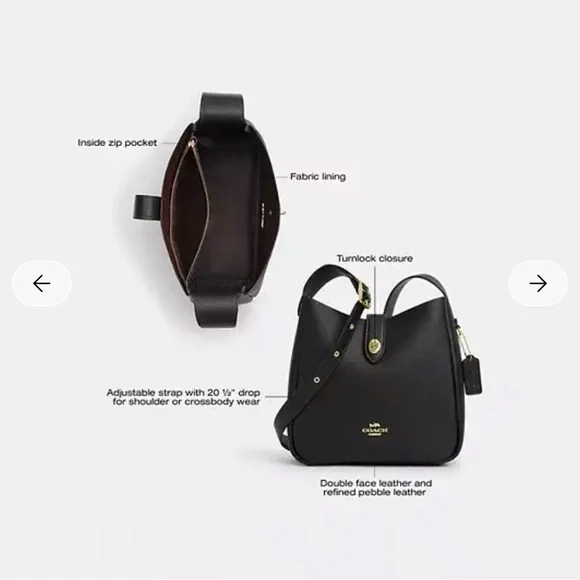 Coach Hadley Convertible Crossbody Bag - Picture 4 of 7